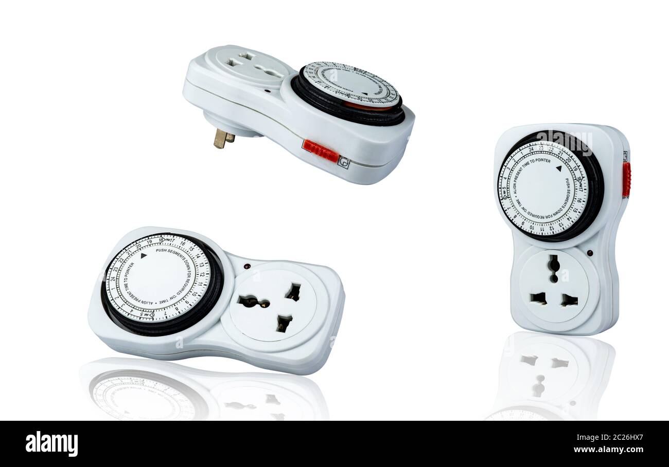 Plugin timer mechanical 24 hour. Indoor home tools. Plugin timer
