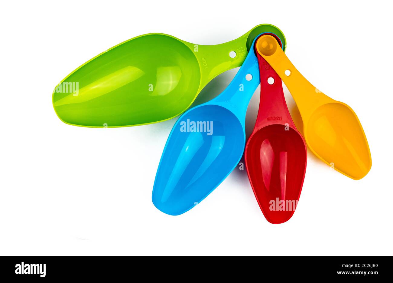 Set of Colorful Measuring Cups and Measuring Spoons Use in Cooking. Stock  Image - Image of object, spoons: 179802669