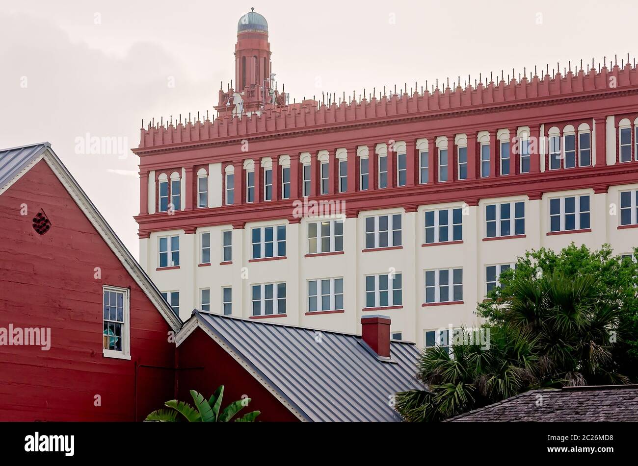 Flagler College is pictured, April 10, 2015, in St. Augustine, Florida. The private liberal arts college was founded in 1968. Stock Photo