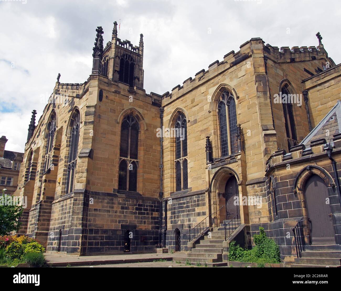 English church and clock tower hi-res stock photography and images - Alamy