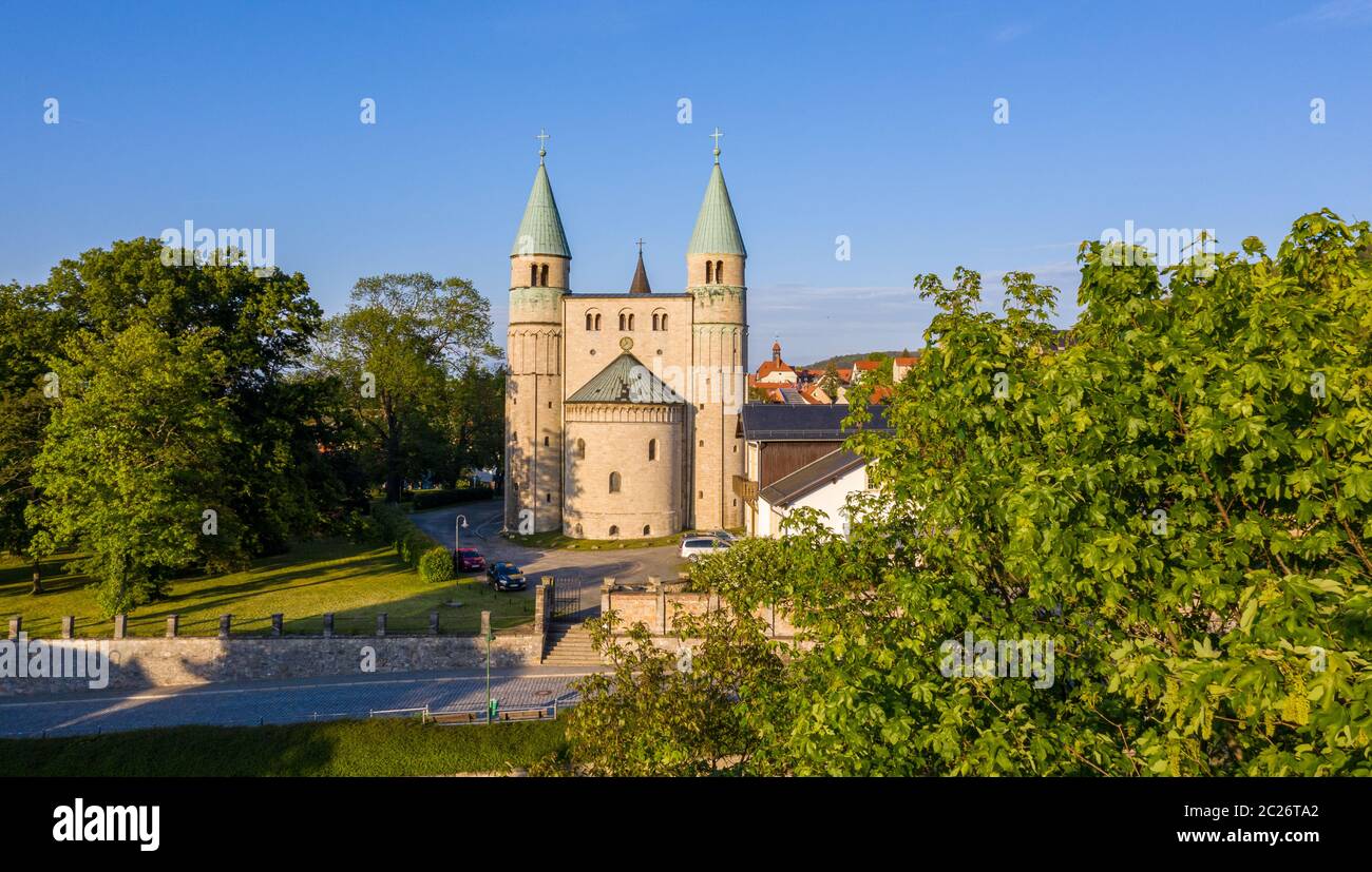 Gernrode in the Harz Mountains Collegiate church Stock Photo