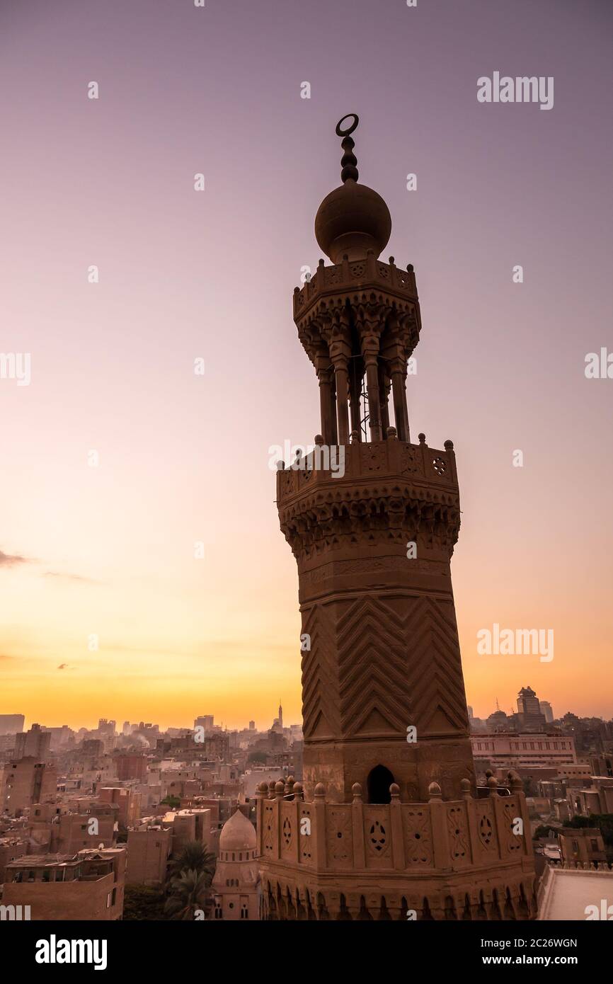 sunset scenery at Cairo Egypt Stock Photo - Alamy