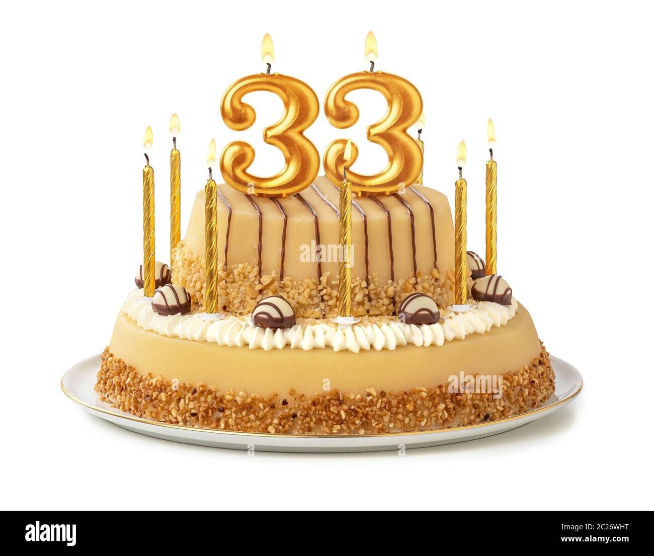 Birthday Cake Candles Number Thirty High Resolution Stock Photography And Images Alamy