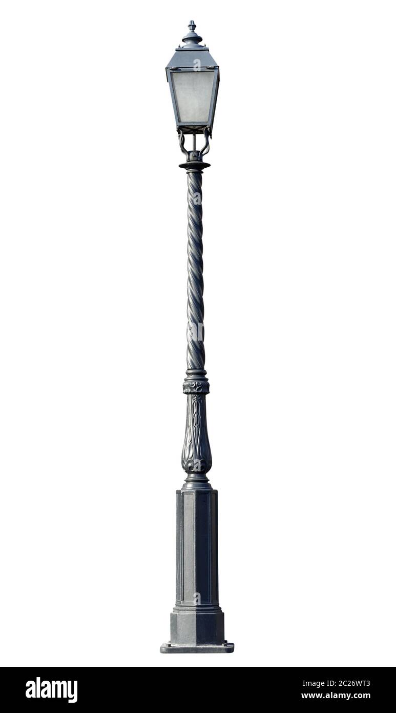 Street lamppost, isolated Stock Photo Alamy