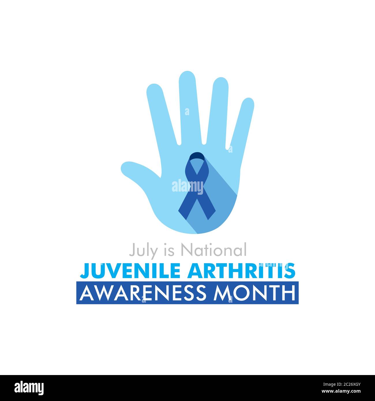 vector illustration of juvenile arthritis awareness month celebrate in