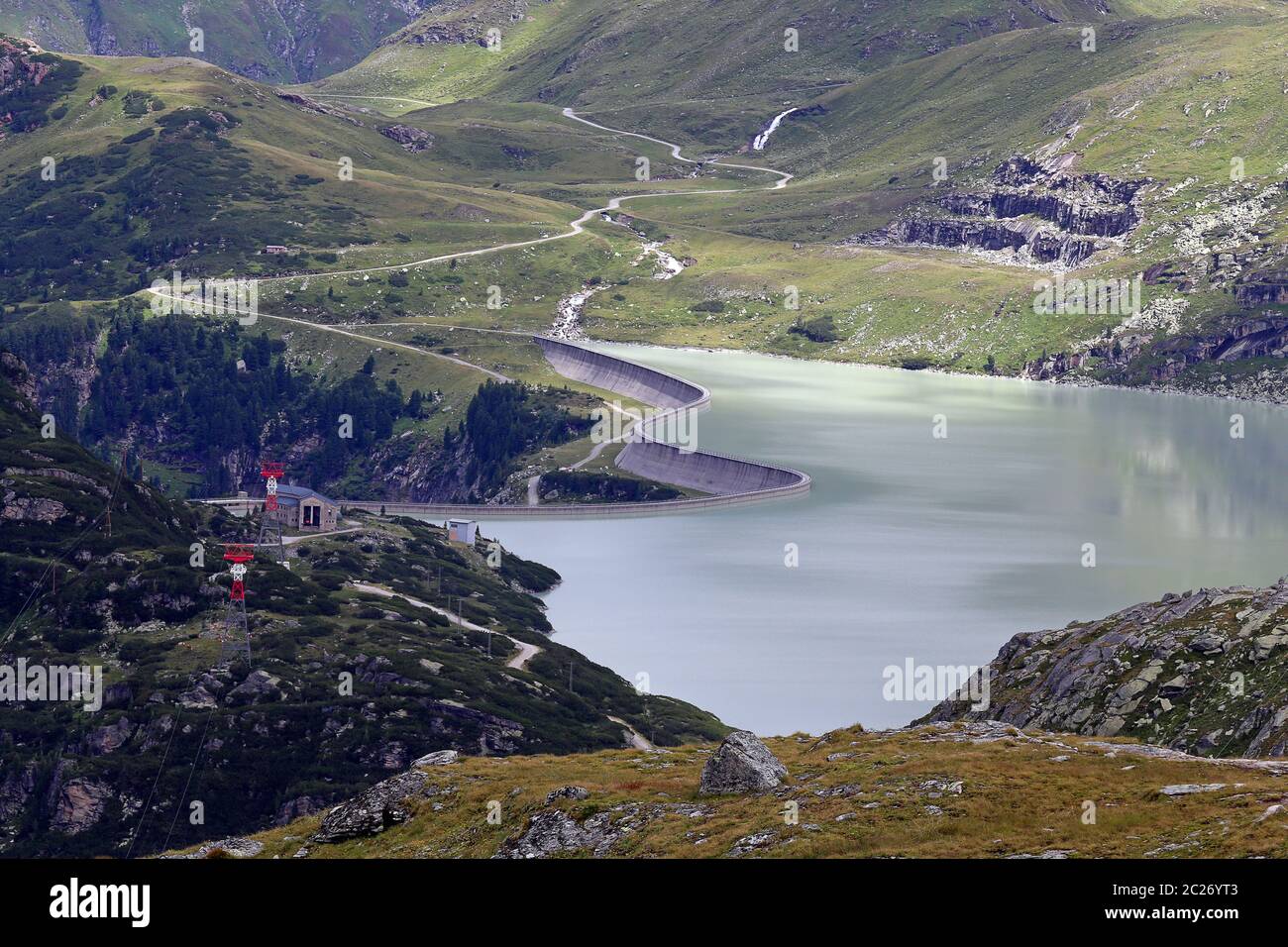 The Tauernmoossee in the Hohe Tauern Stock Photo