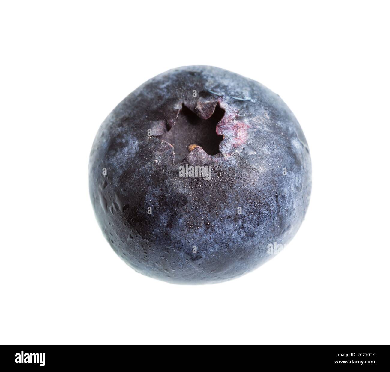 ripe blueberry isolated on white background Stock Photo