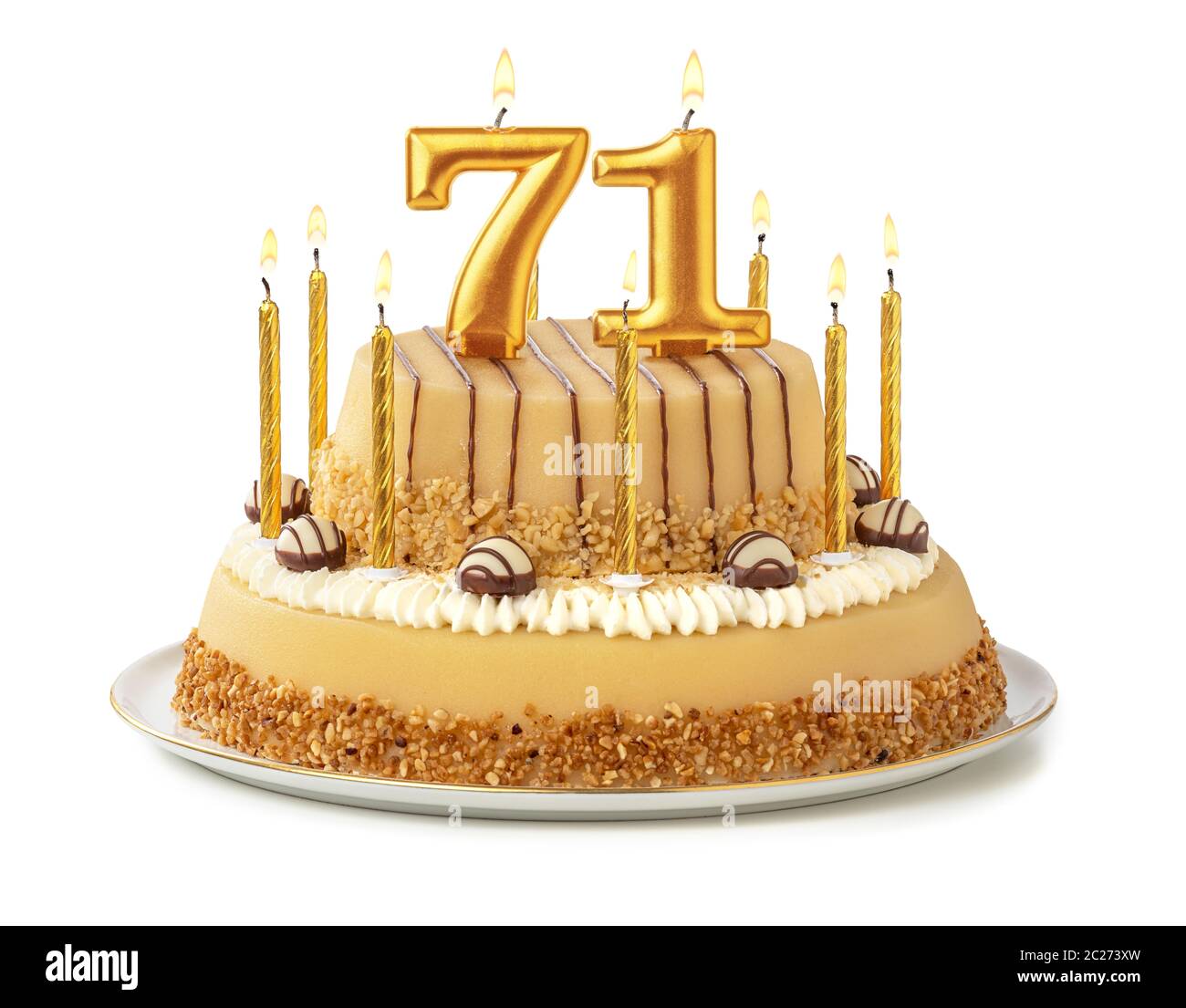 Birthday cake candles number eighteen Imágenes recortadas de stock - Alamy