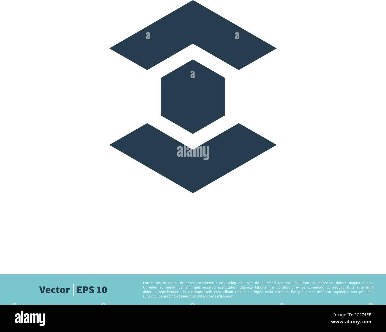 Abstract Hexagon Arrow Icon Vector Logo Template Illustration Design ...