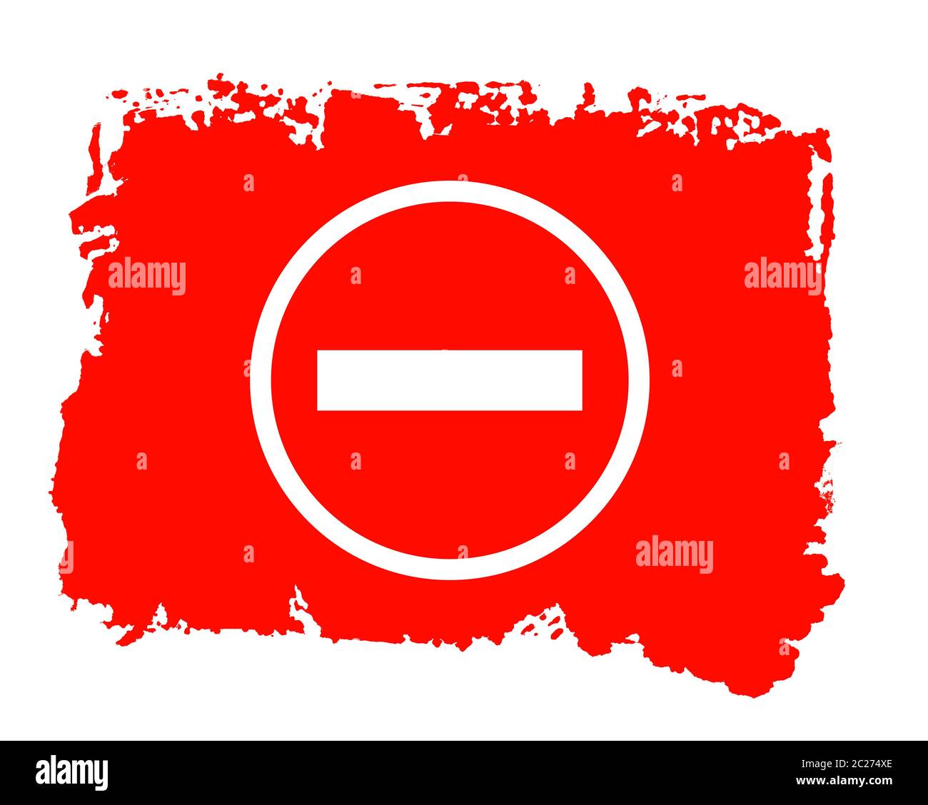 Minus Icon - Symbol on isolated red hand painted grunge texture Stock ...
