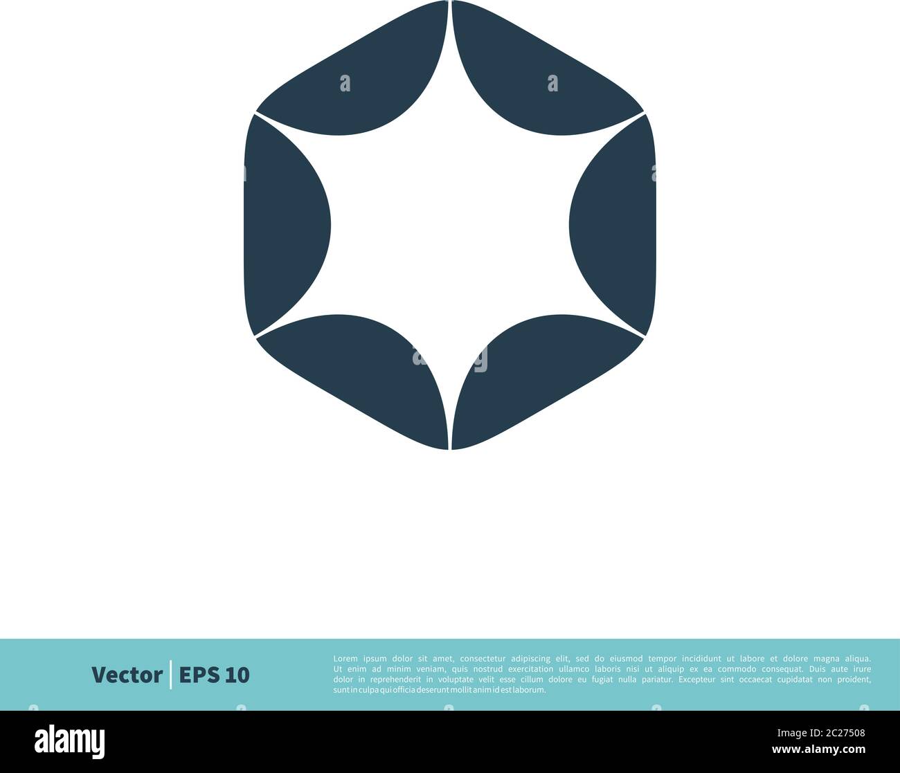 Star Hexagon Icon Vector Logo Template Illustration Design. Vector EPS ...