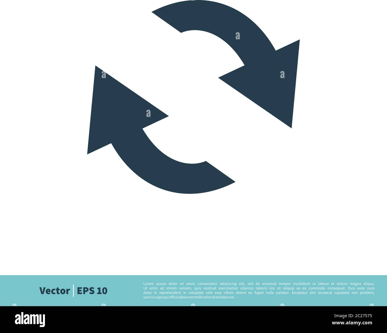 Circle Arrows Icon Vector Logo Template Illustration Design. Vector EPS 10. Stock Vector