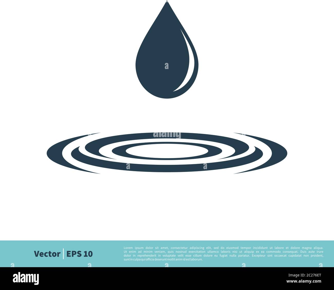 Drop Water Icon Vector Logo Template Illustration Design. Vector EPS 10 ...