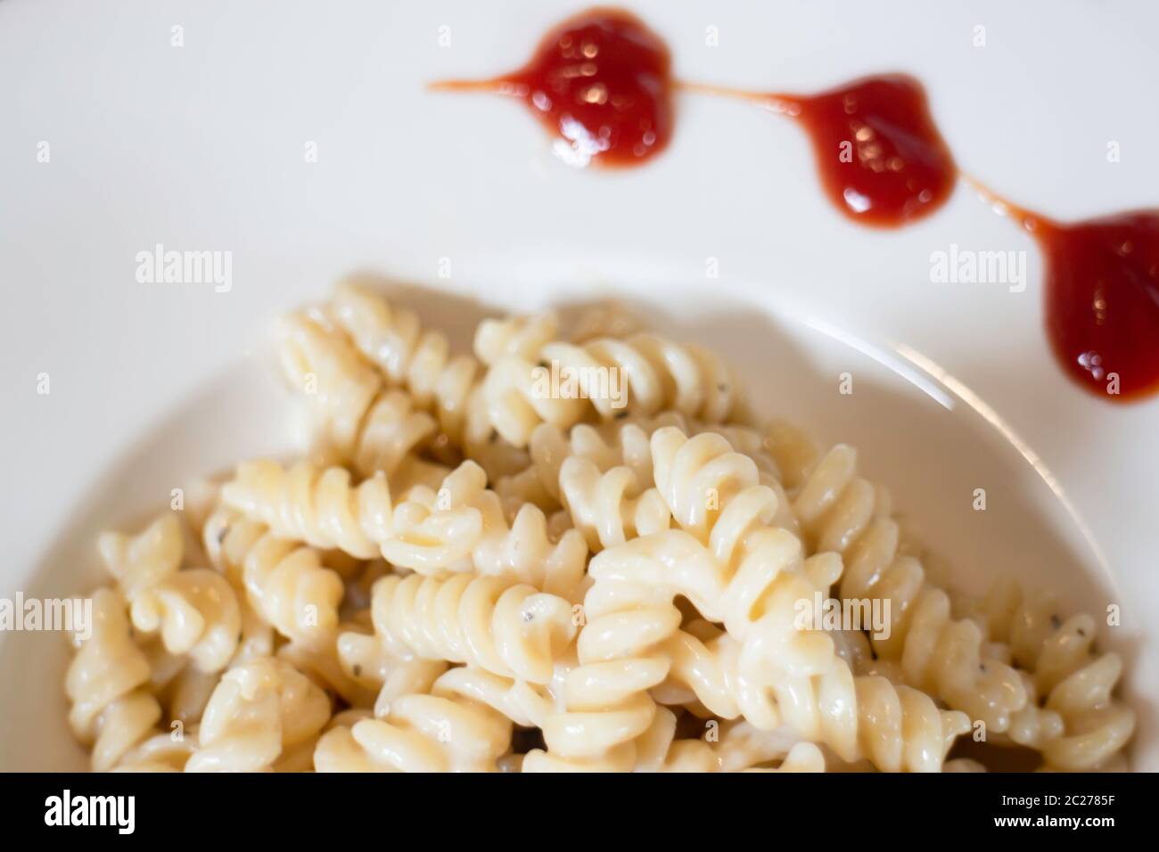 Homemade pasta cheese sauce meal, stock photo Stock Photo Alamy