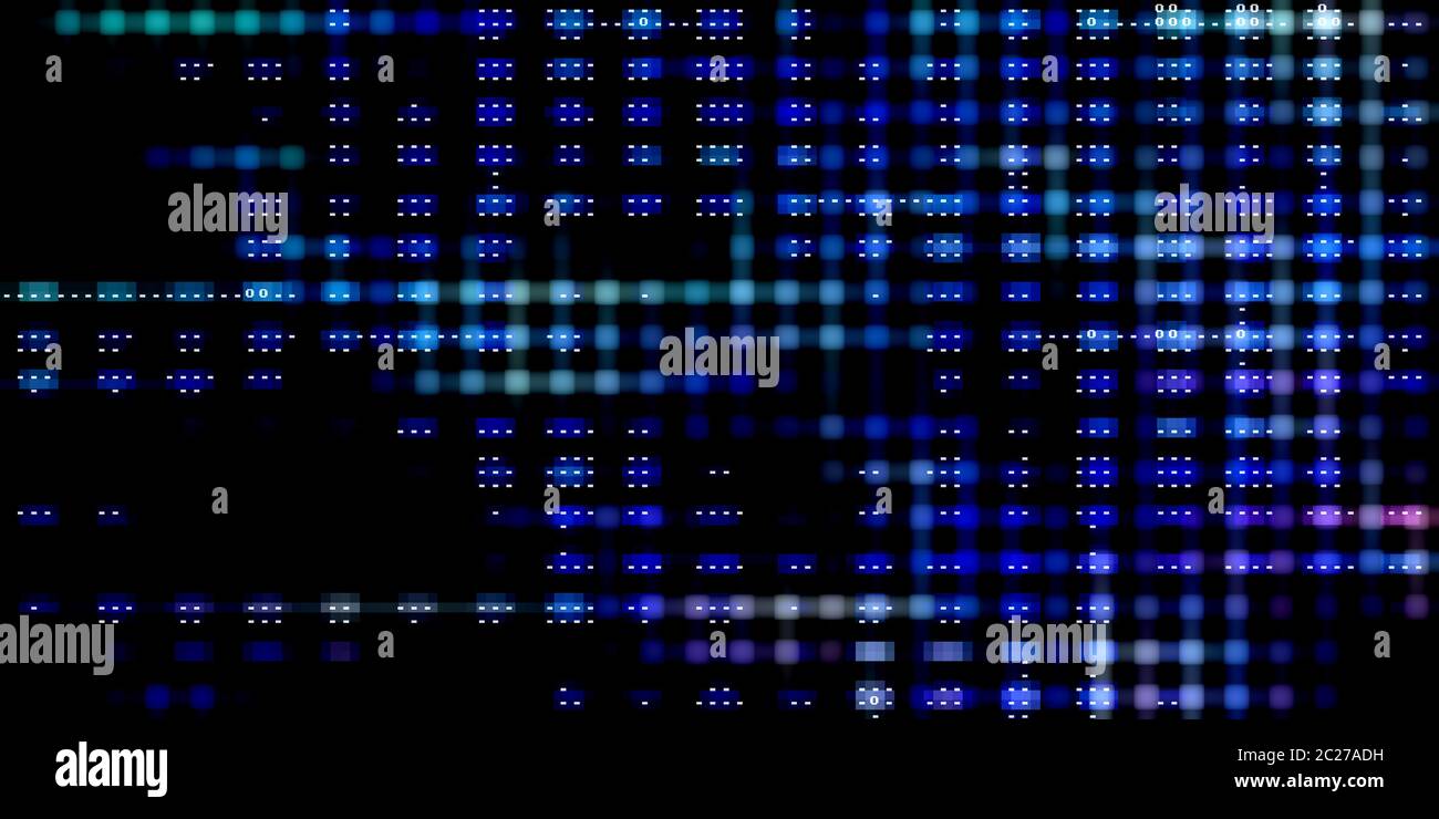 Data Matrix Glitch Bug Testing Technology Concept Stock Photo