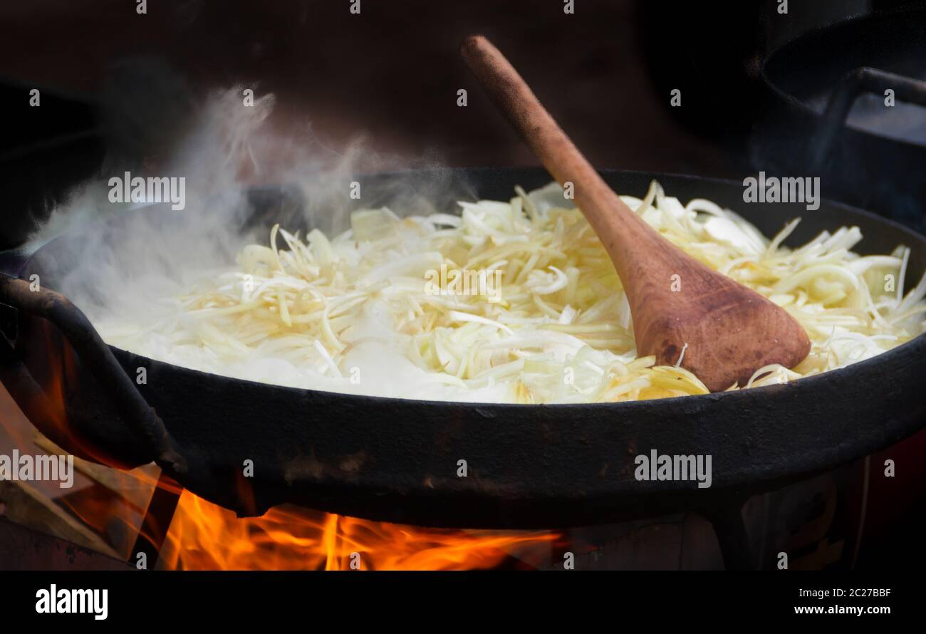 food to the plow disk typical of Argentine gastronomy Stock Photo