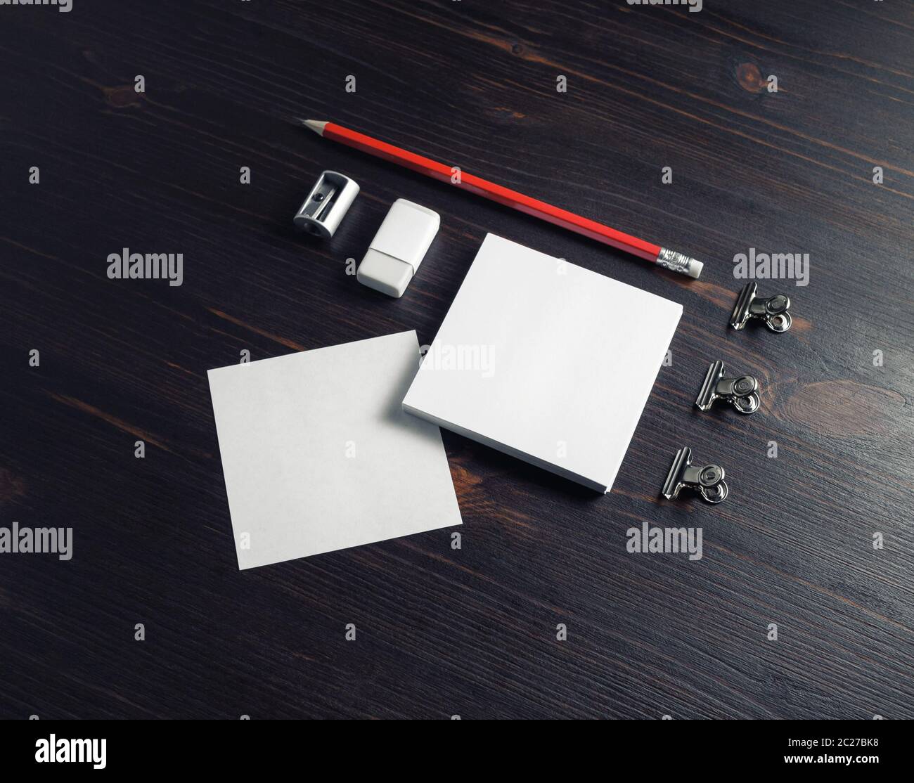 Blank stationery template Stock Photo - Alamy