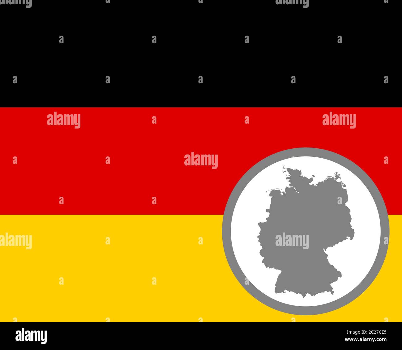 German flag and map Stock Photo Alamy
