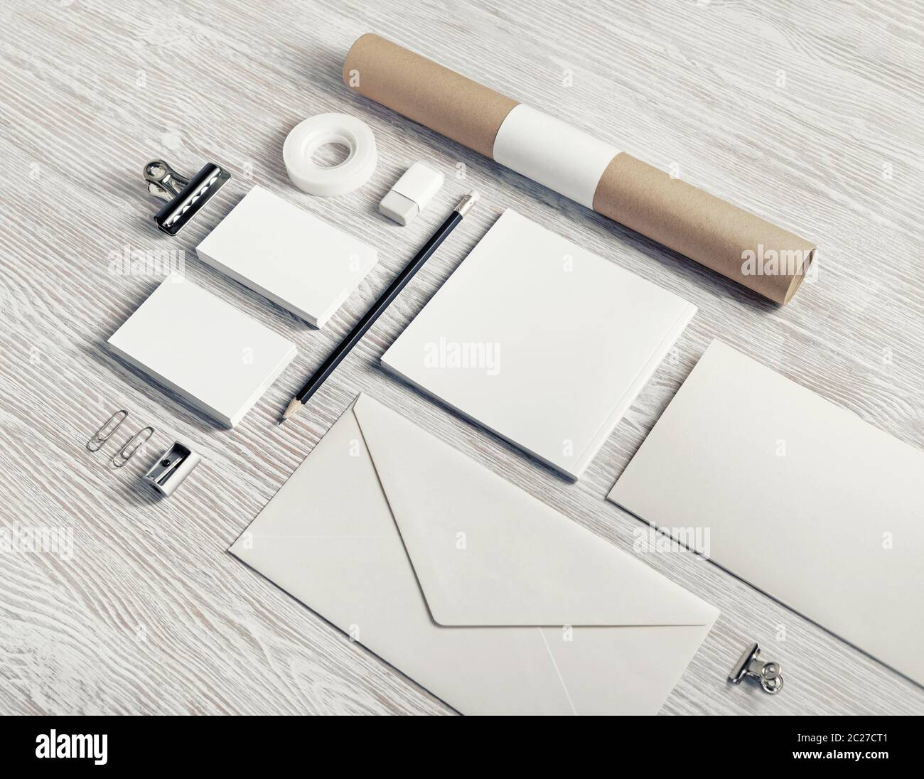 Photo of blank stationery Stock Photo - Alamy