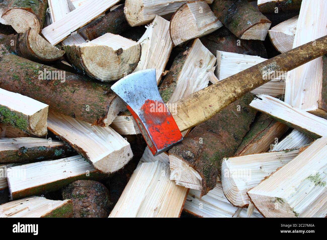 wood chips Stock Photo