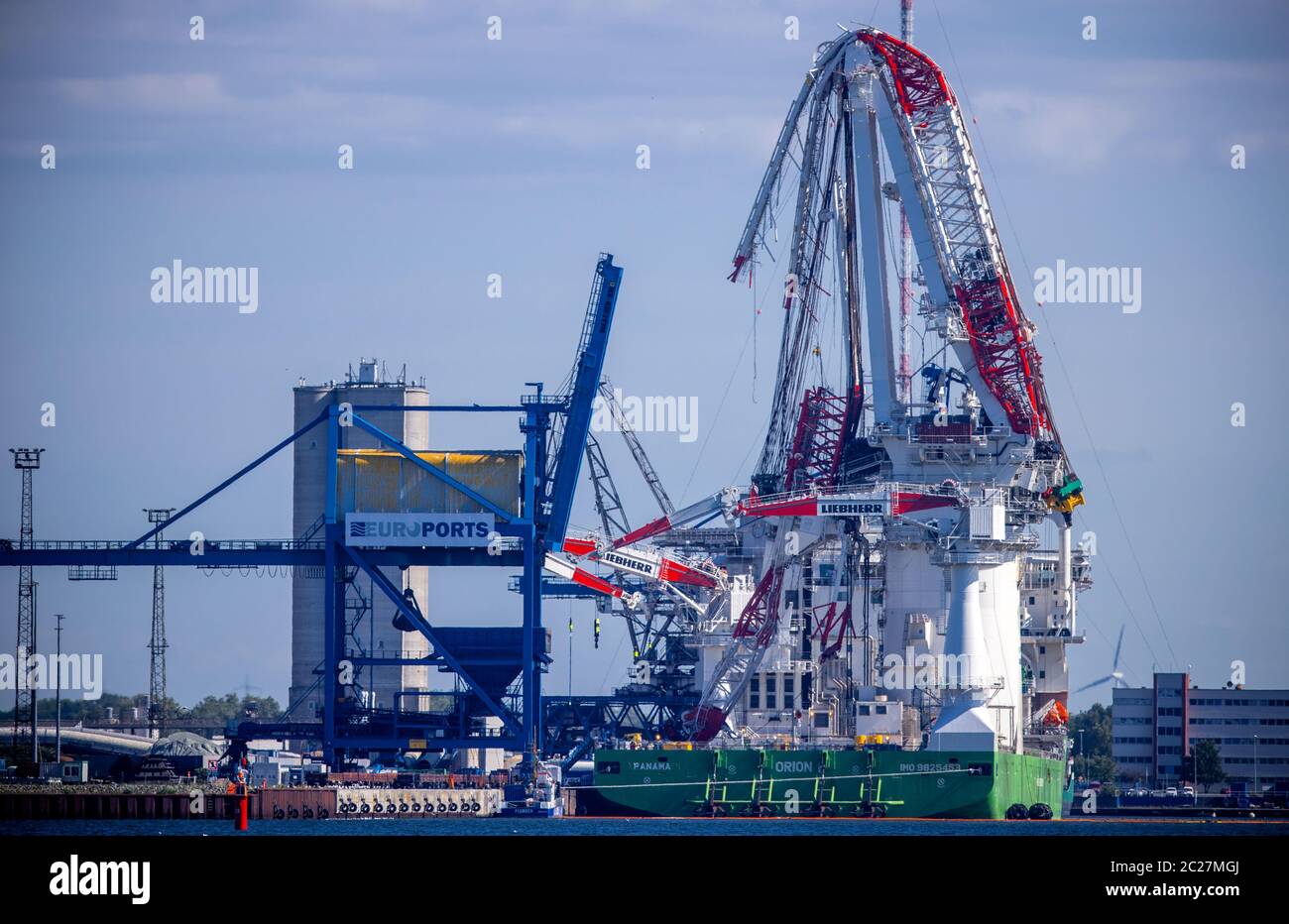 Rostock, Germany. 15th June, 2020. On the special ship "Orion" hangs