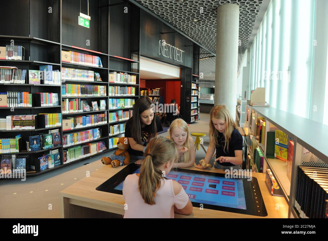 Oslo, Norway. 12th June, 2020. Children look around in the children's ...