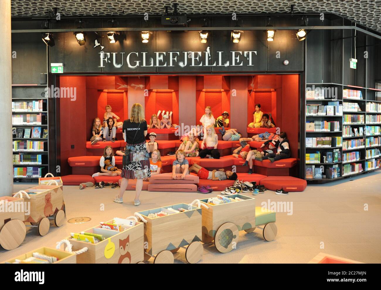 Oslo, Norway. 12th June, 2020. The children's department in Deichman's ...