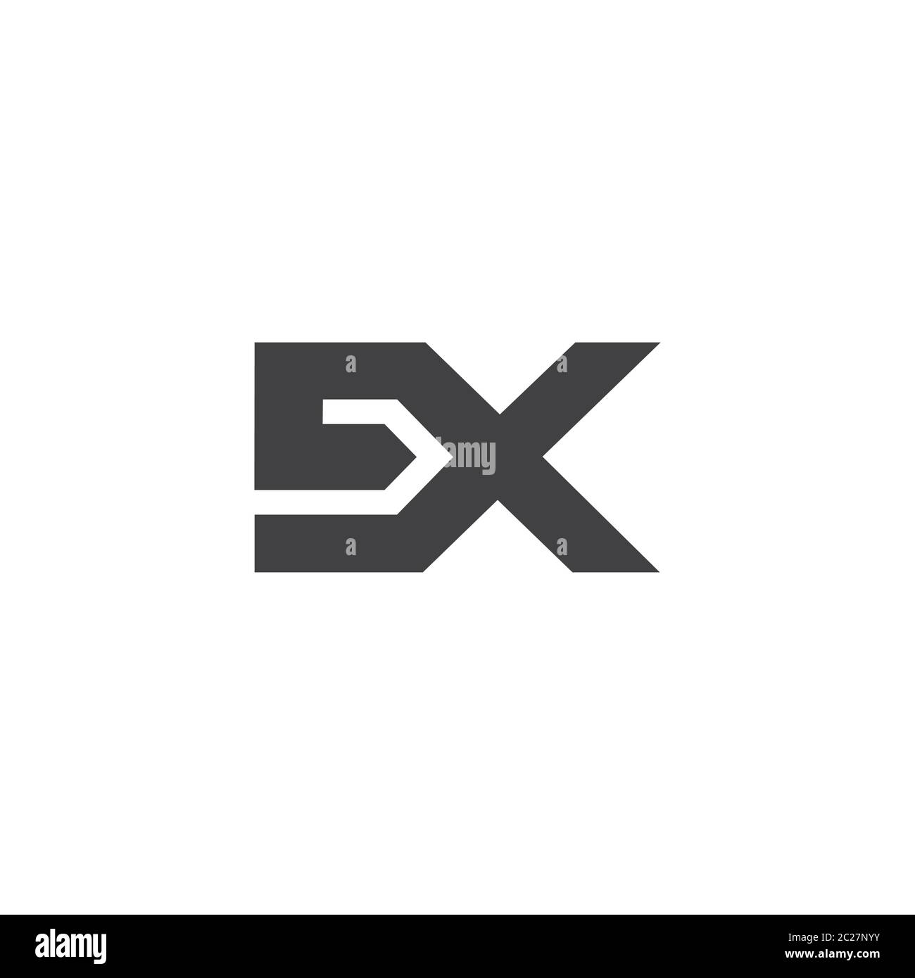 letter sx simple arrow geometric design symbol logo vector Stock Vector ...