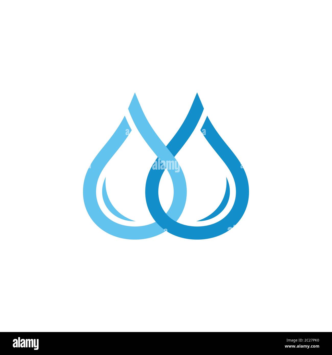 linked drop water fresh symbol vector Stock Vector