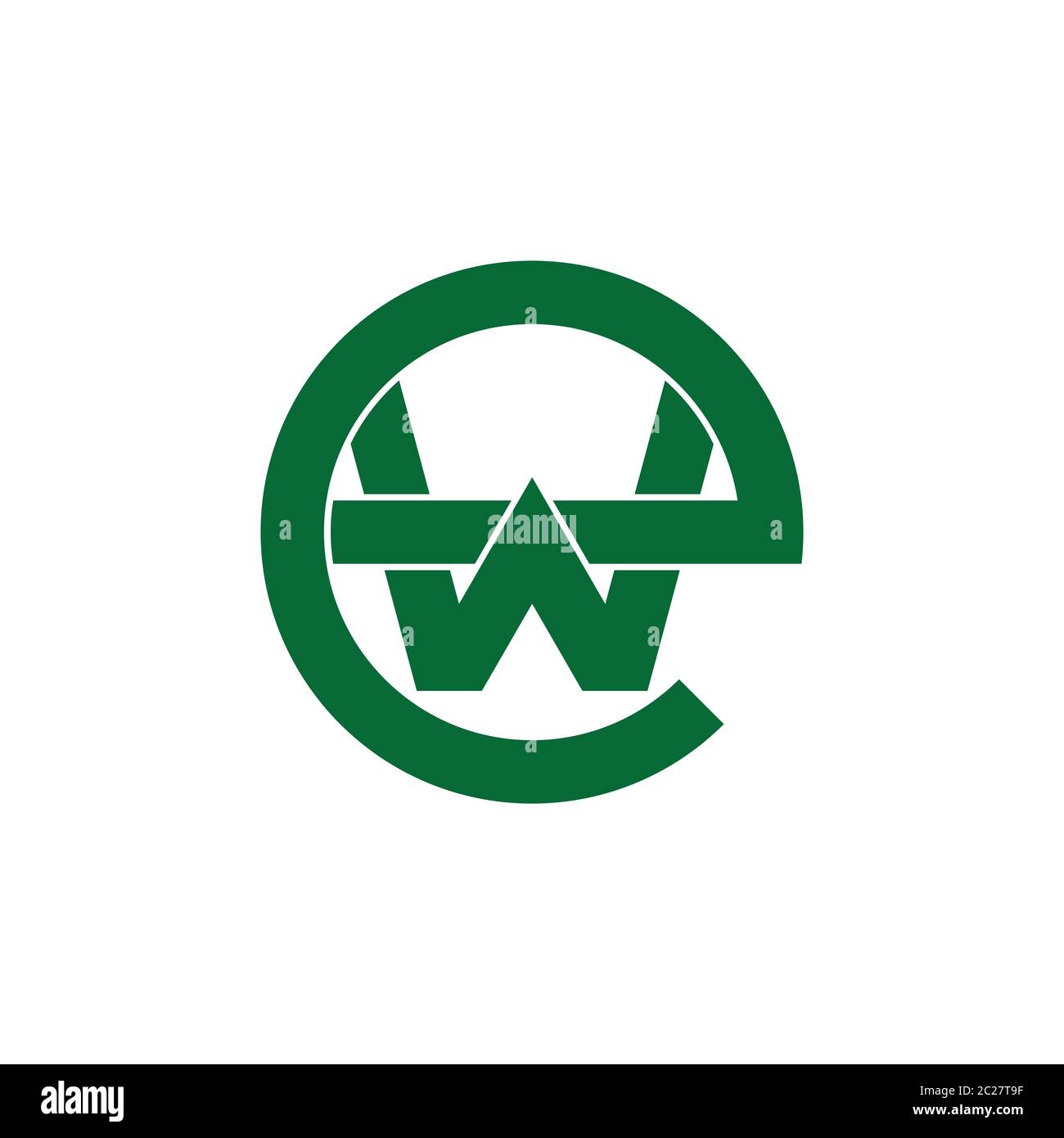 letter we geometric overlap logo vector Stock Vector Image & Art - Alamy