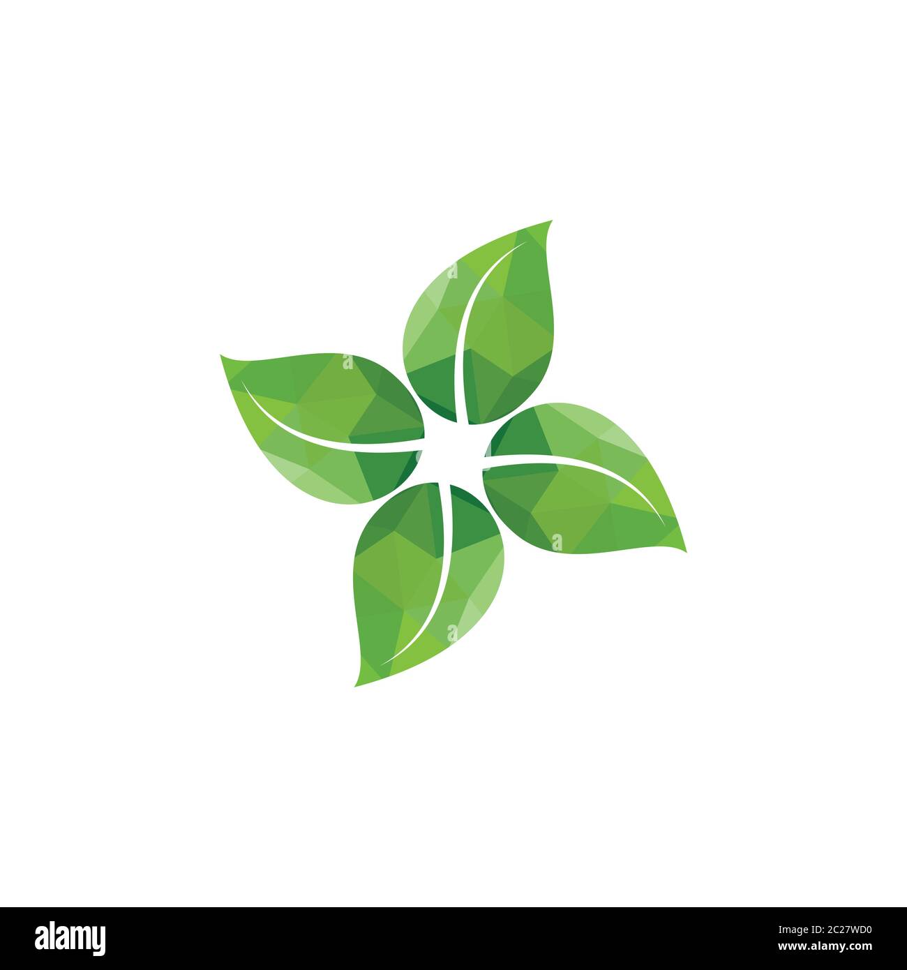 leaf gradient circle logo vector Stock Vector Image & Art - Alamy