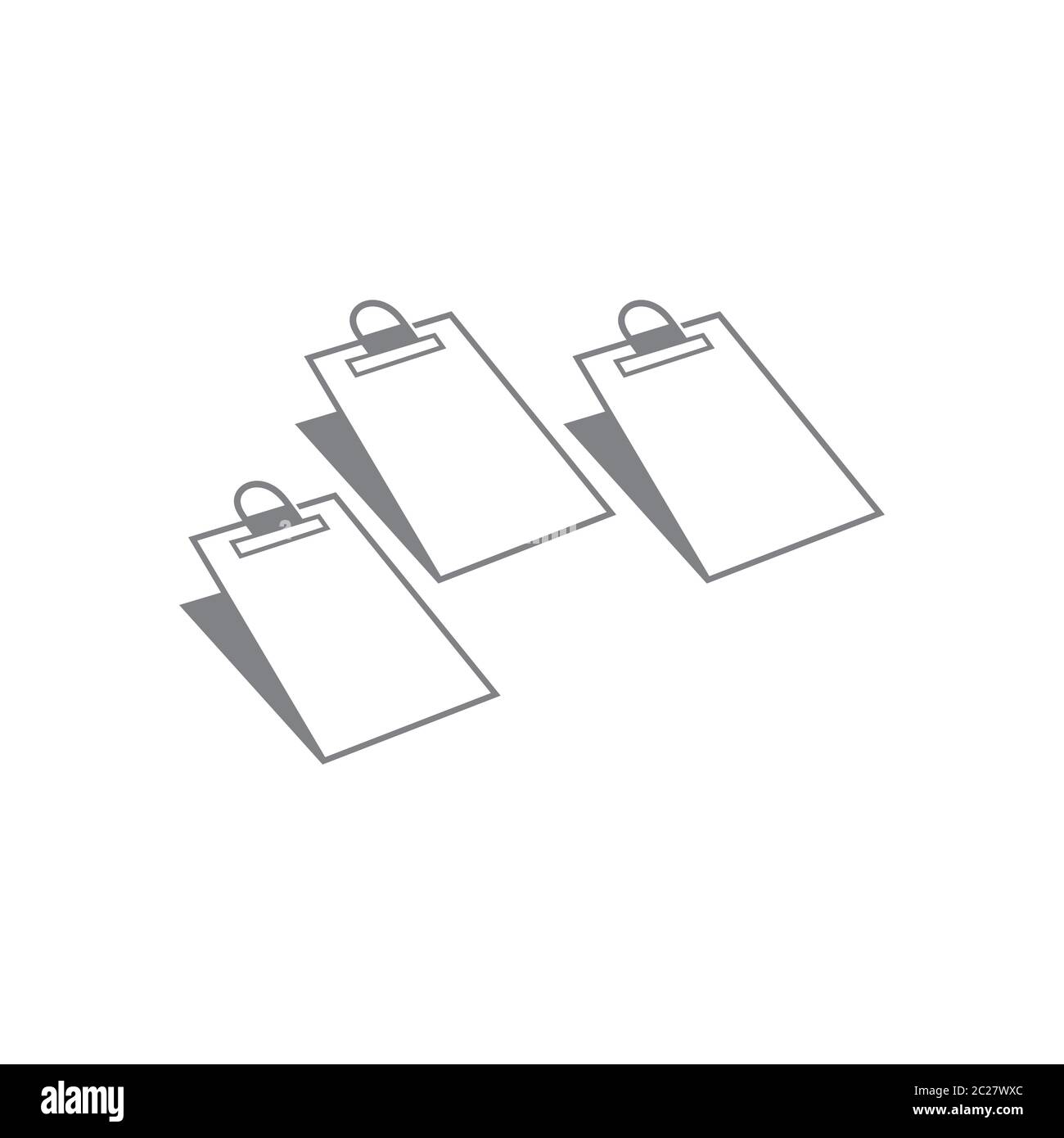 simple 3d paper board education symbol vector Stock Vector