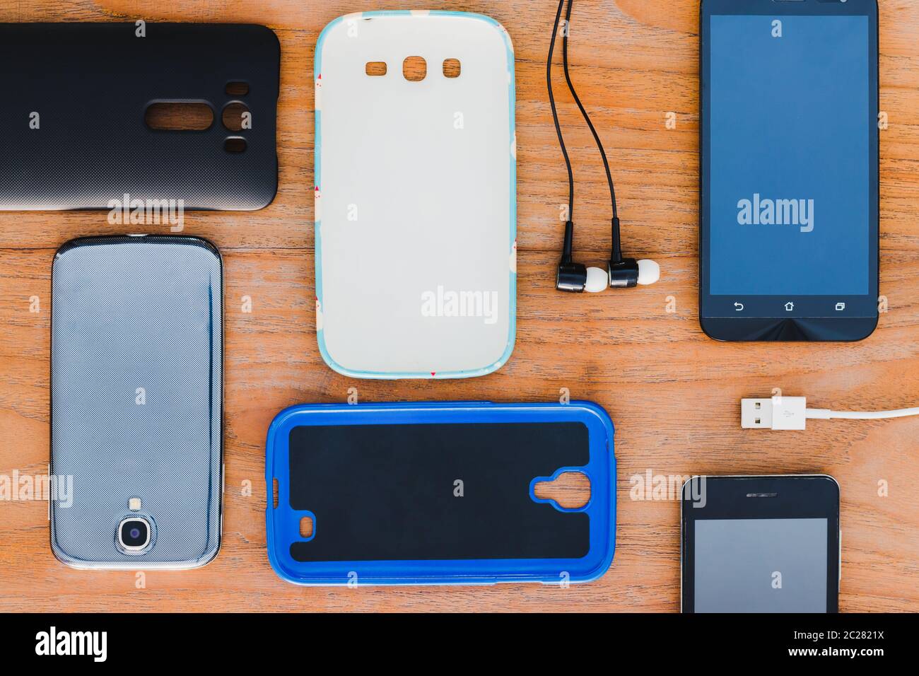 Cell phone and accessories Stock Photo Alamy
