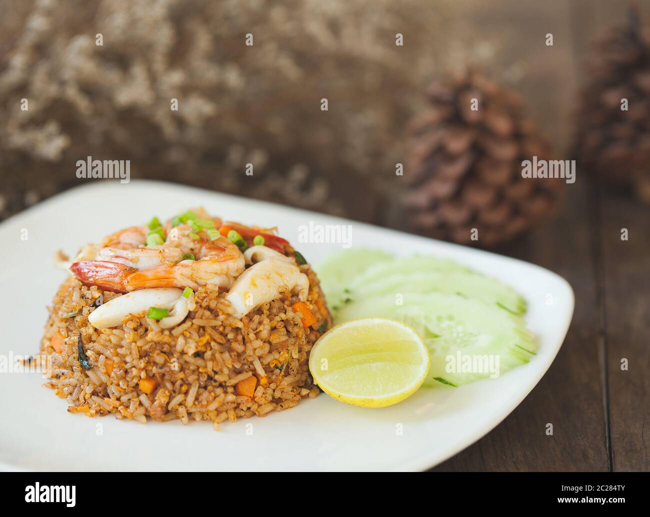 fried rice Shrimp Stock Photo Alamy