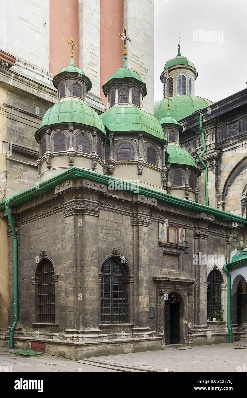 Chapel of Three Prelates, Lviv Stock Photo