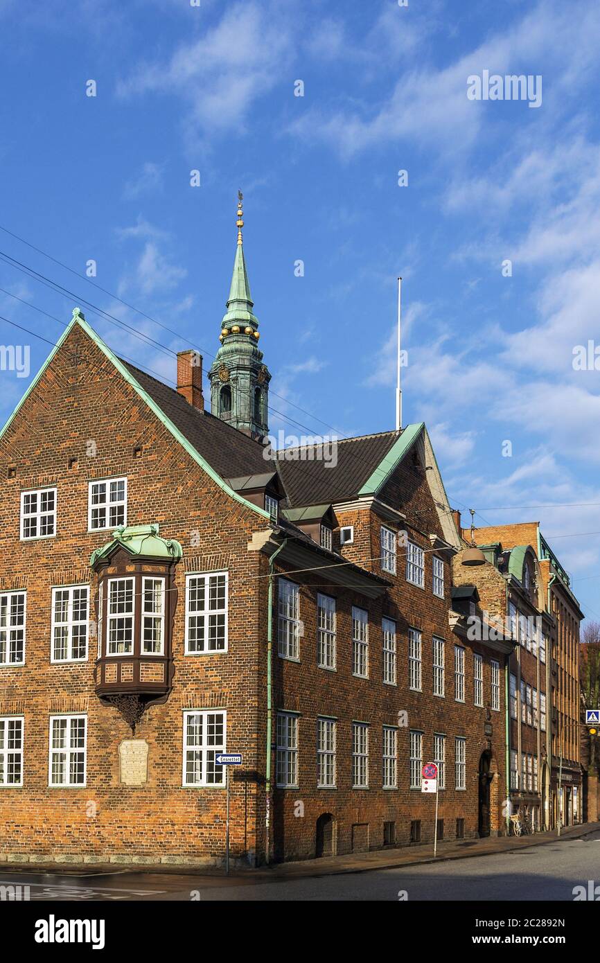 Street in the old town of Copenhagen, Denmark. Stock Photo