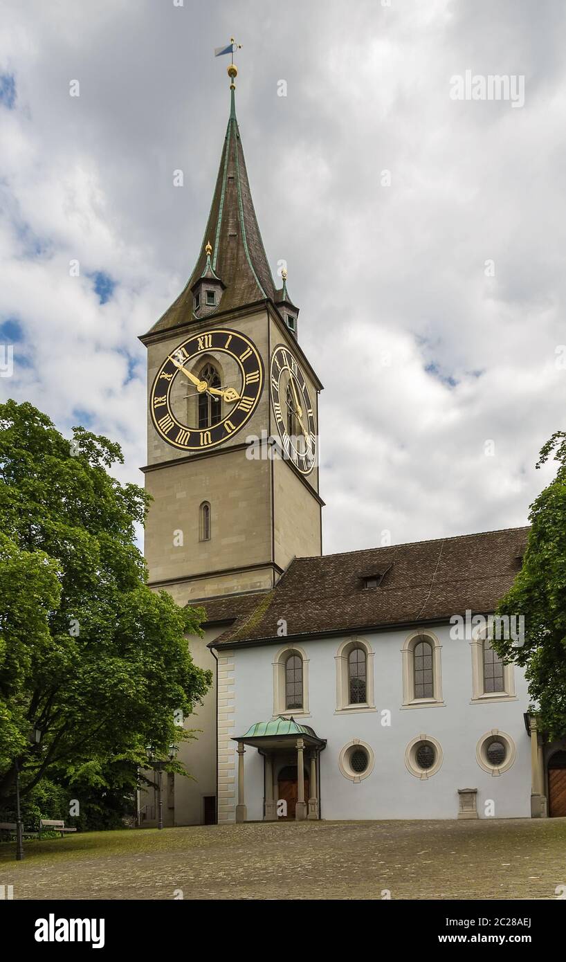 St. Peter church, Zurich Stock Photo Alamy