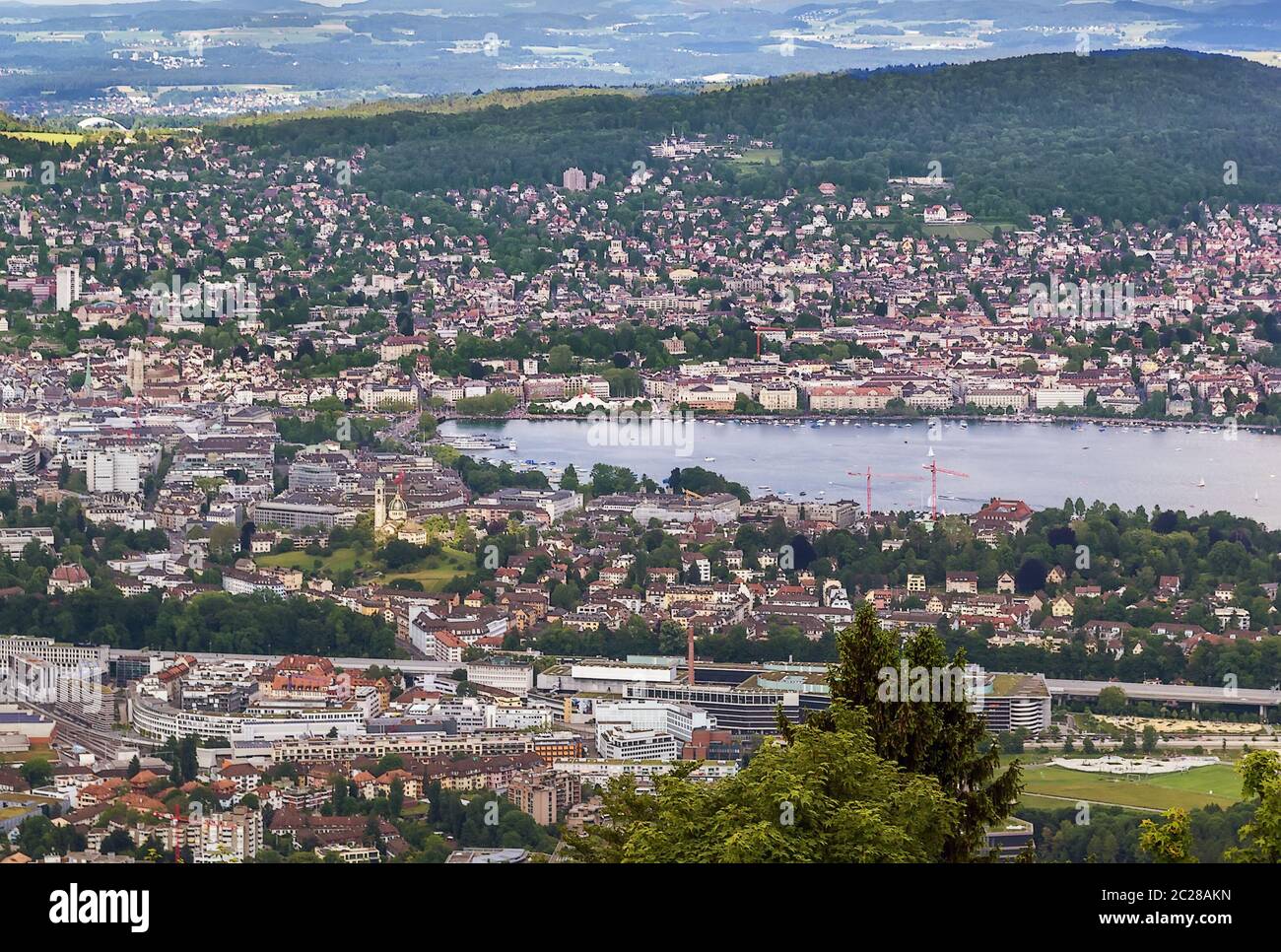 Zurich aerial view hi-res stock photography and images - Alamy