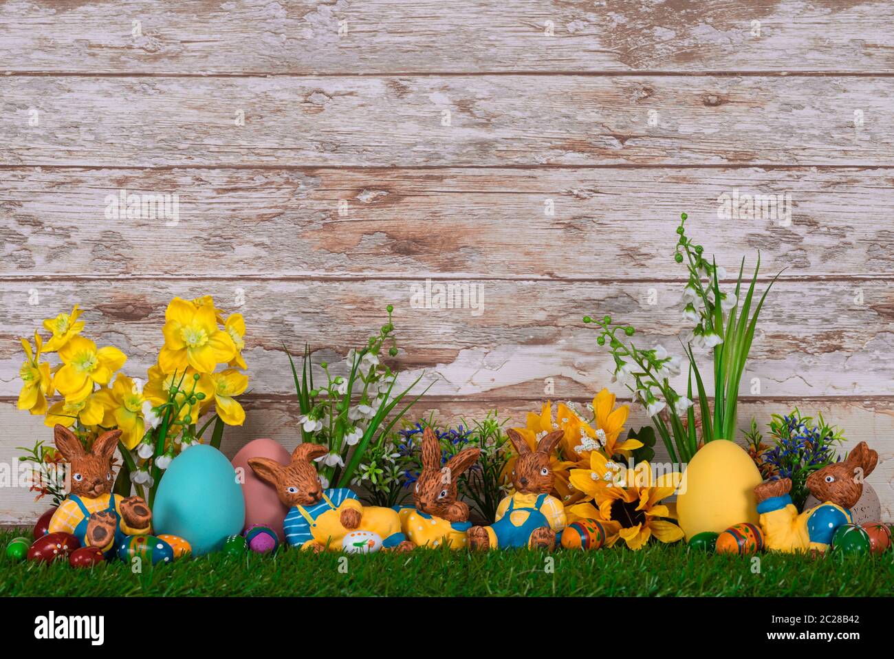 Easter bunny on meadow hi-res stock photography and images - Alamy