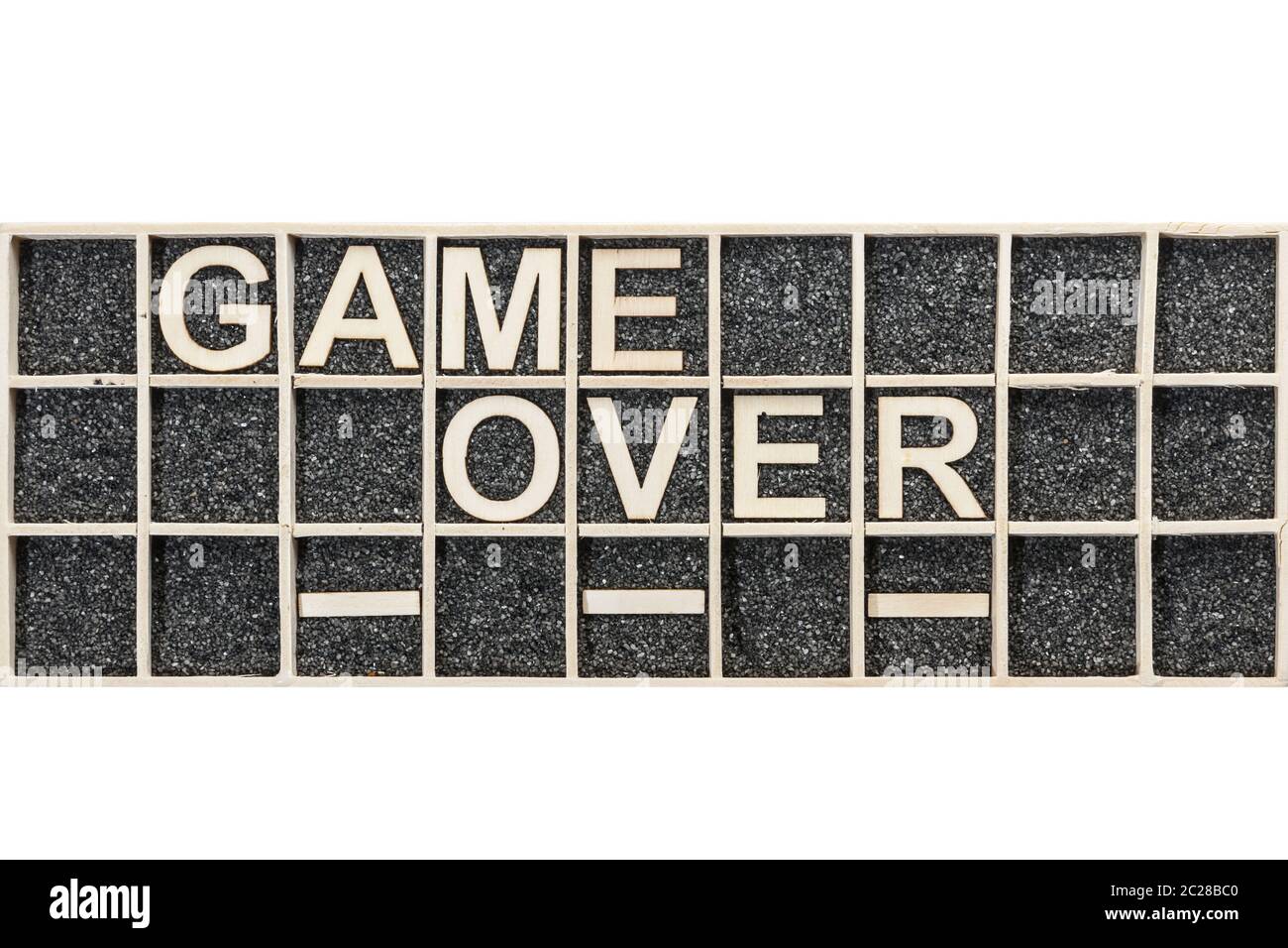 Game over font hires stock photography and images Alamy