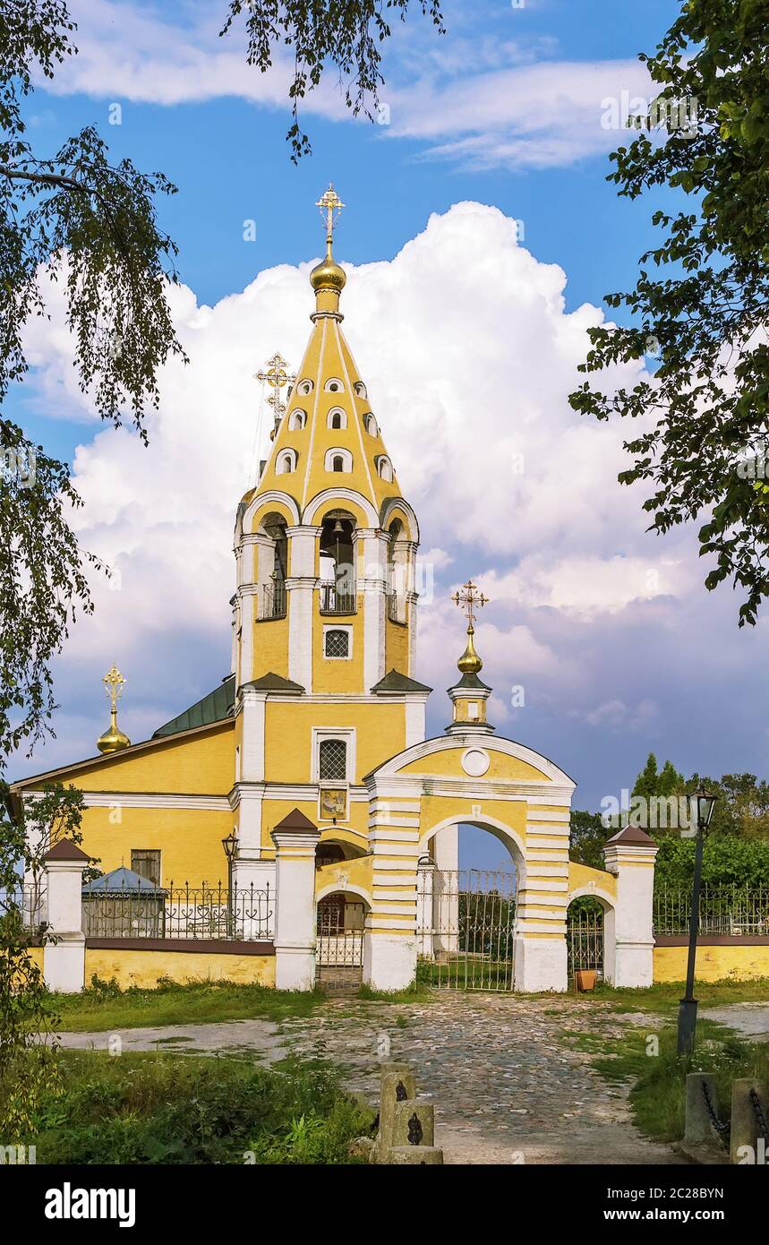 The Church of the Nativity of the Theotokos in Gorodnya, Russia Stock Photo