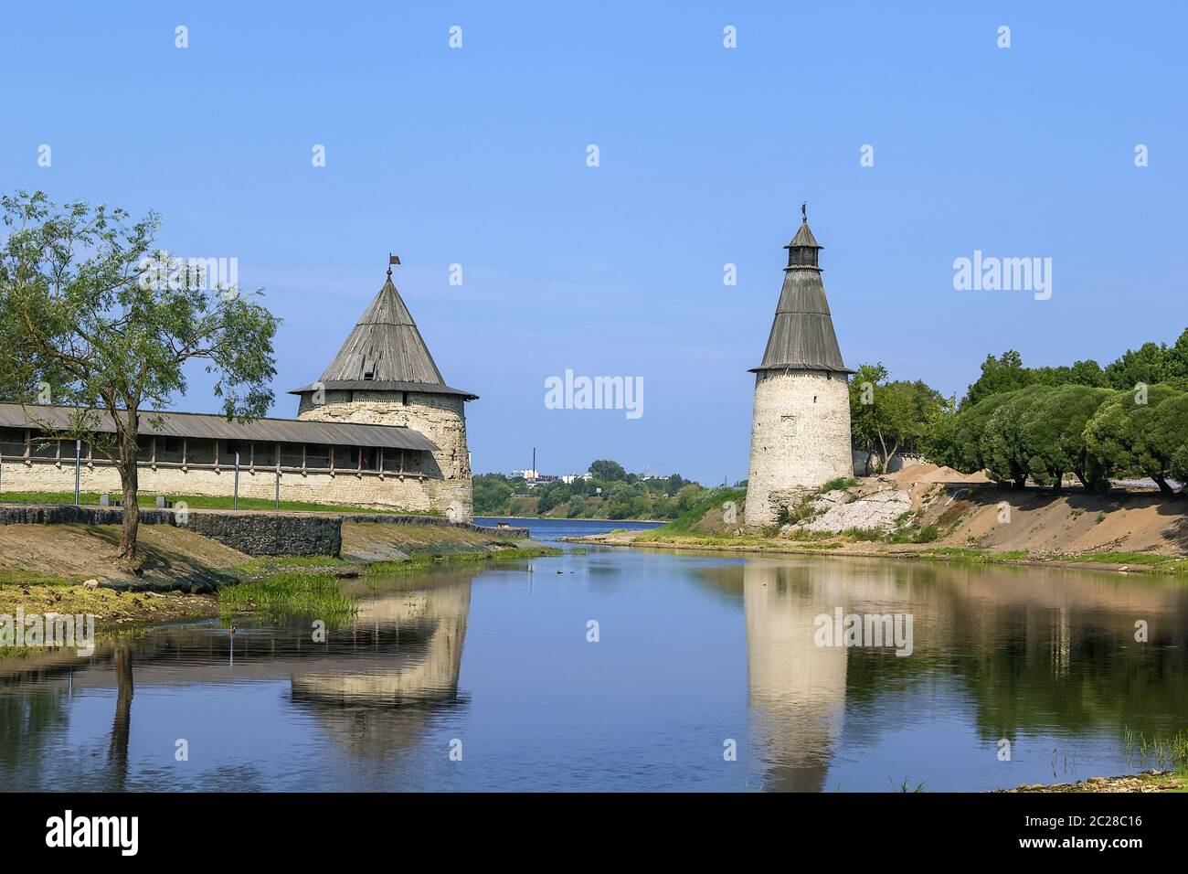 Tower of Pskov Krom Stock Photo