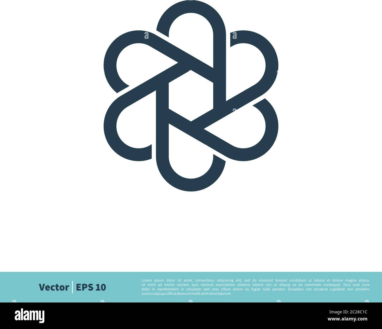Ornamental Decorative Flower Icon Vector Logo Template Illustration ...