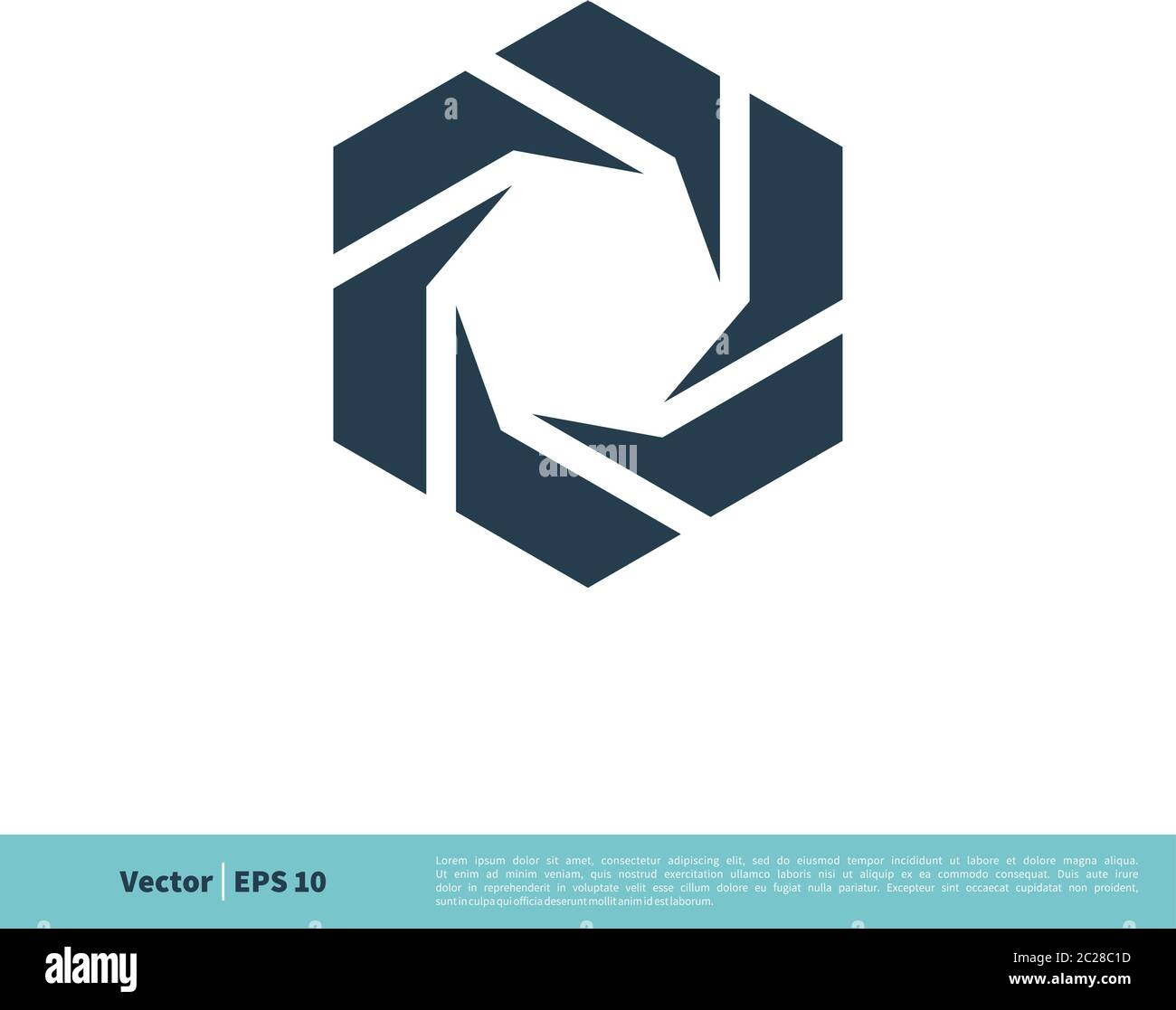 Camera Lens Icon Vector Logo Template Illustration Design. Vector EPS 10. Stock Vector