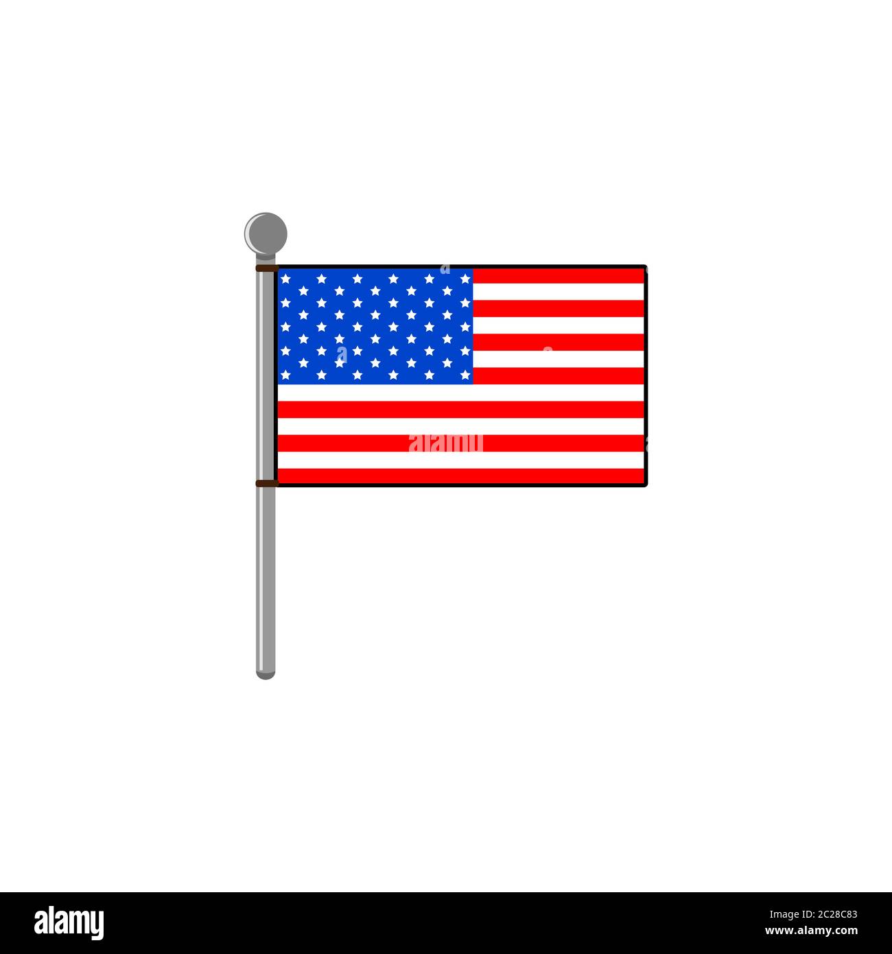 American flag vector design template illustration Stock Vector Image ...