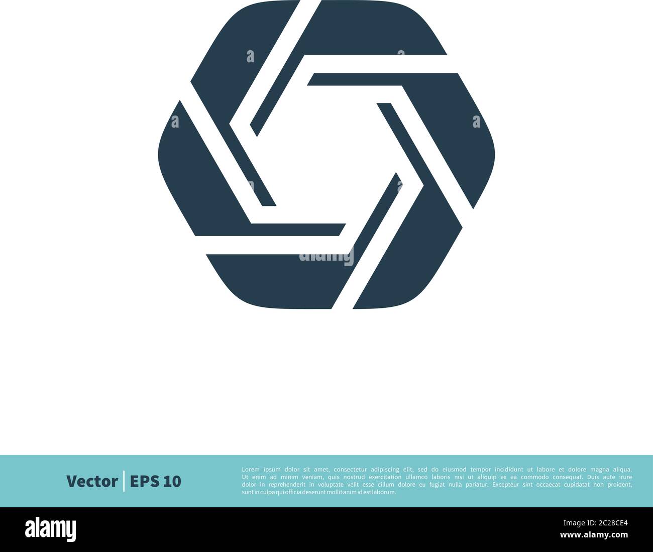 Camera Lens Icon Vector Logo Template Illustration Design. Vector EPS 10. Stock Vector