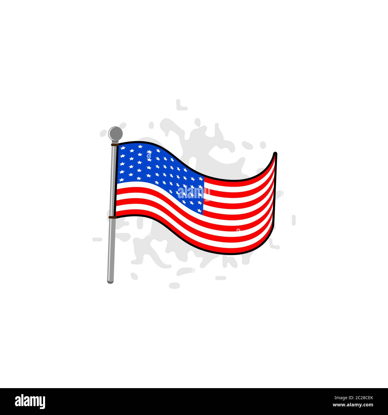 American flag vector design template illustration Stock Vector Image ...