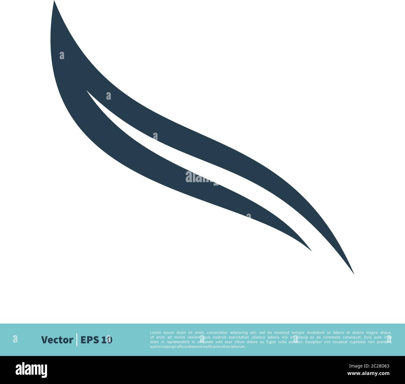 Abstract Leaf / Grass Ornamental Icon Vector Logo Template Illustration Design. Vector EPS 10. Stock Vector