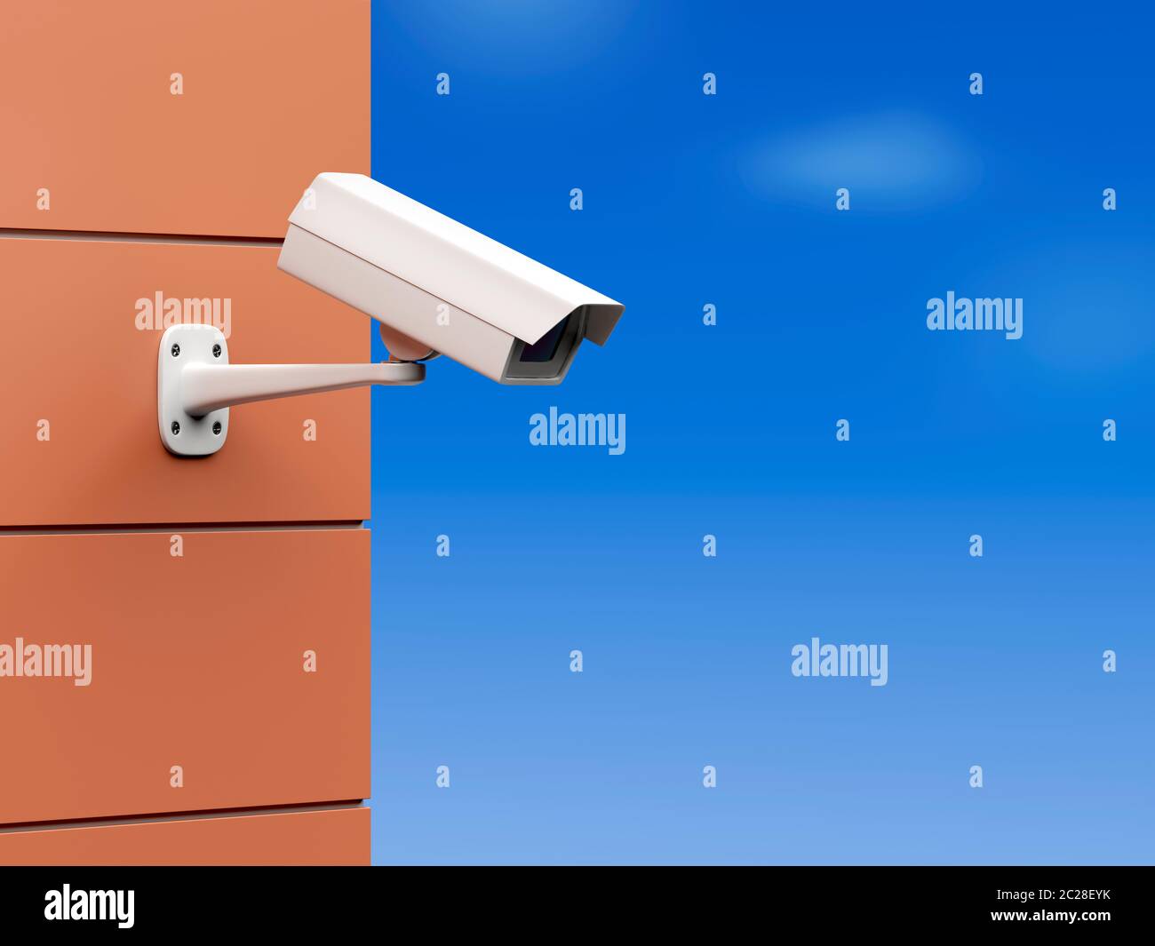 CCTV camera mounted on wall Stock Photo Alamy
