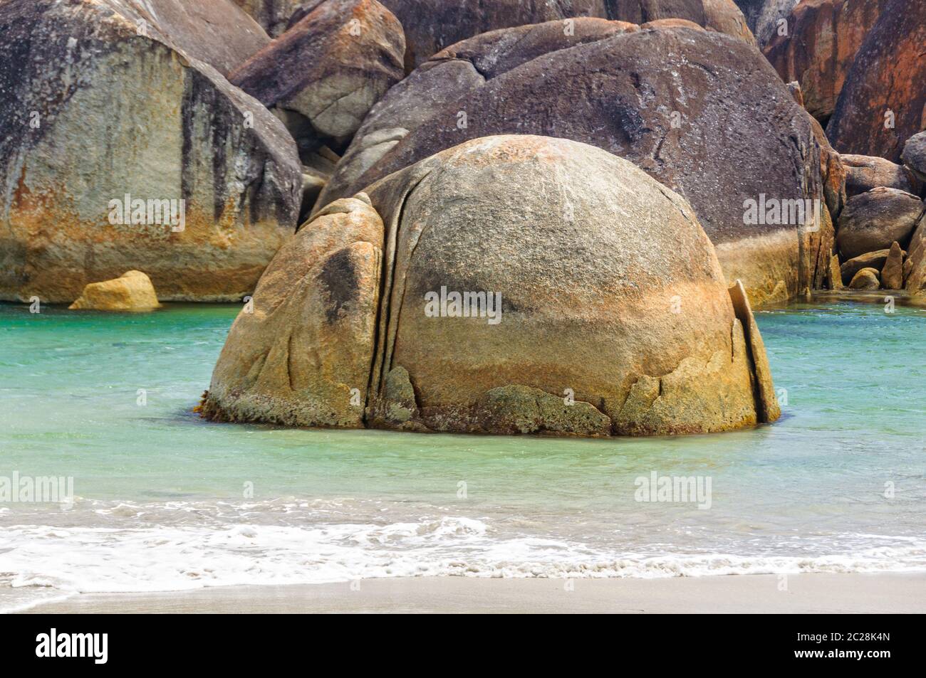 Elephant Rocks, huge cracked oval boulders, in William Bay National Park -  Denmark, WA, Australia Stock Photo - Alamy